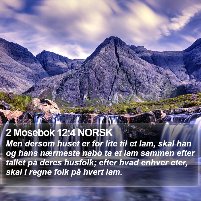 2 Mosebok 12:4 NORSK Bible Study