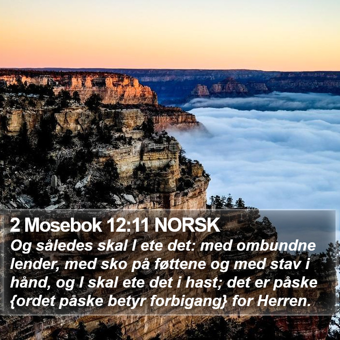 2 Mosebok 12:11 NORSK Bible Study