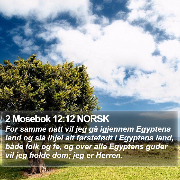 2 Mosebok 12:12 NORSK Bible Study