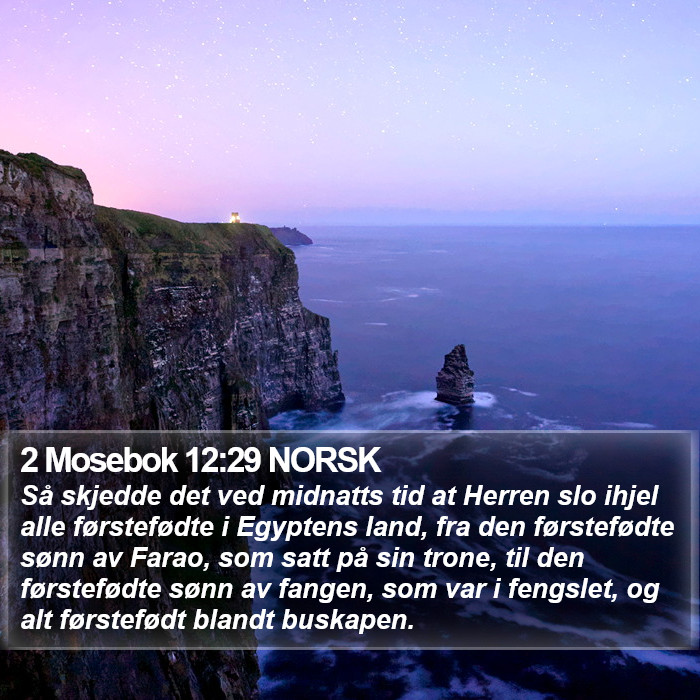 2 Mosebok 12:29 NORSK Bible Study