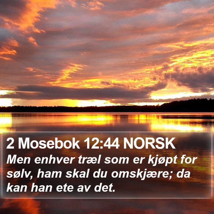 2 Mosebok 12:44 NORSK Bible Study