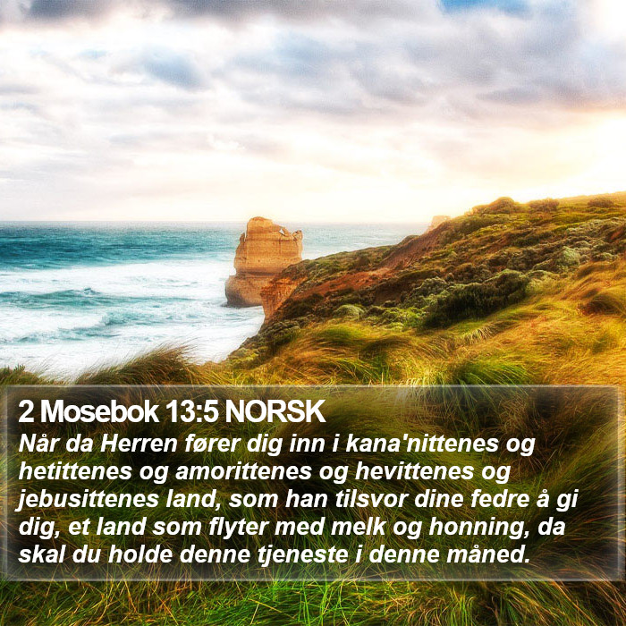 2 Mosebok 13:5 NORSK Bible Study