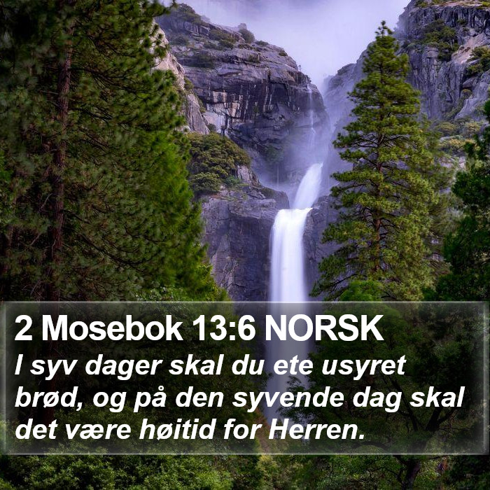 2 Mosebok 13:6 NORSK Bible Study