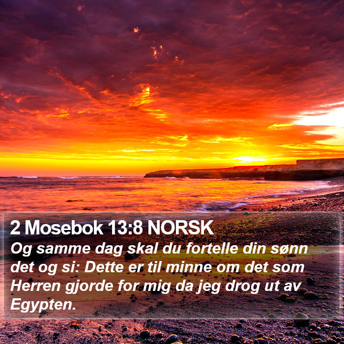 2 Mosebok 13:8 NORSK Bible Study