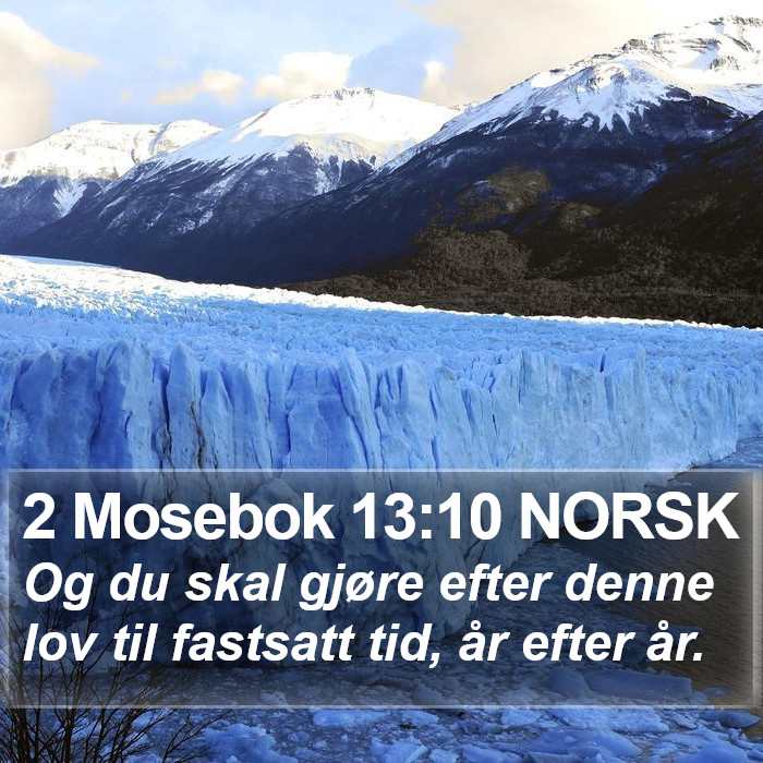 2 Mosebok 13:10 NORSK Bible Study