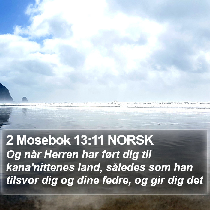 2 Mosebok 13:11 NORSK Bible Study