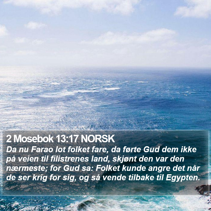 2 Mosebok 13:17 NORSK Bible Study