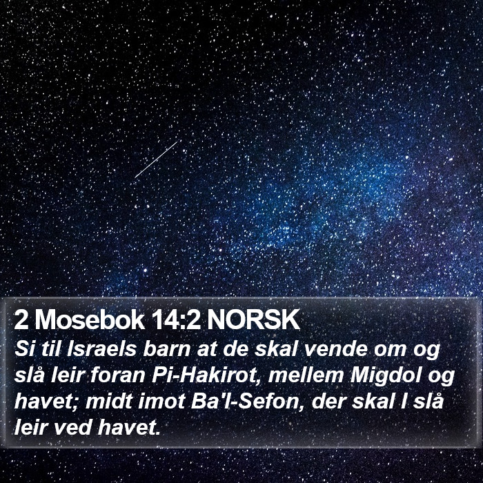 2 Mosebok 14:2 NORSK Bible Study