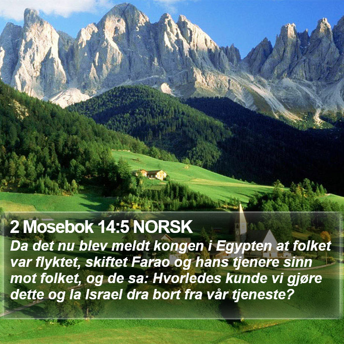 2 Mosebok 14:5 NORSK Bible Study