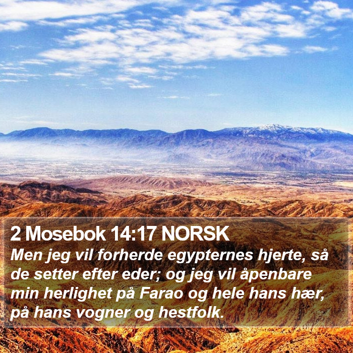 2 Mosebok 14:17 NORSK Bible Study