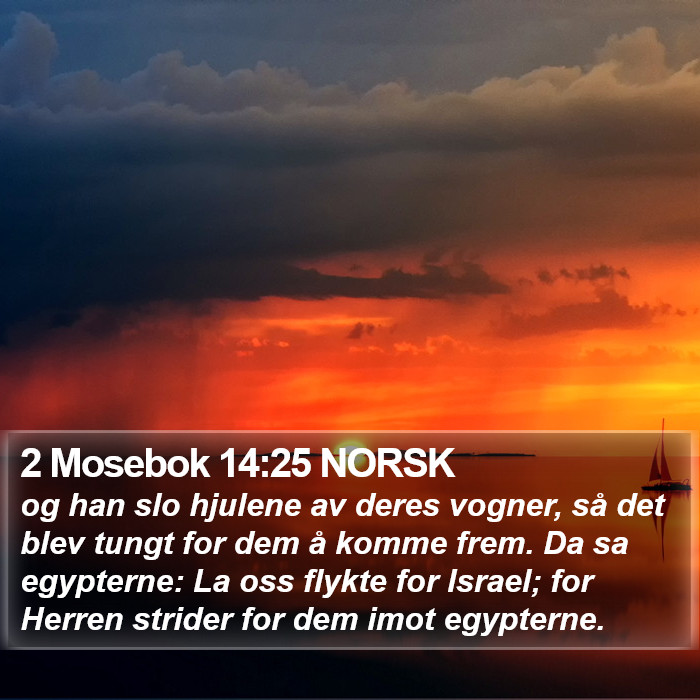 2 Mosebok 14:25 NORSK Bible Study