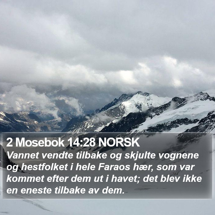 2 Mosebok 14:28 NORSK Bible Study