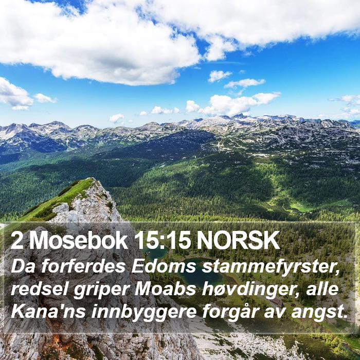 2 Mosebok 15:15 NORSK Bible Study