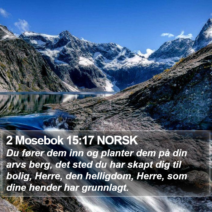 2 Mosebok 15:17 NORSK Bible Study