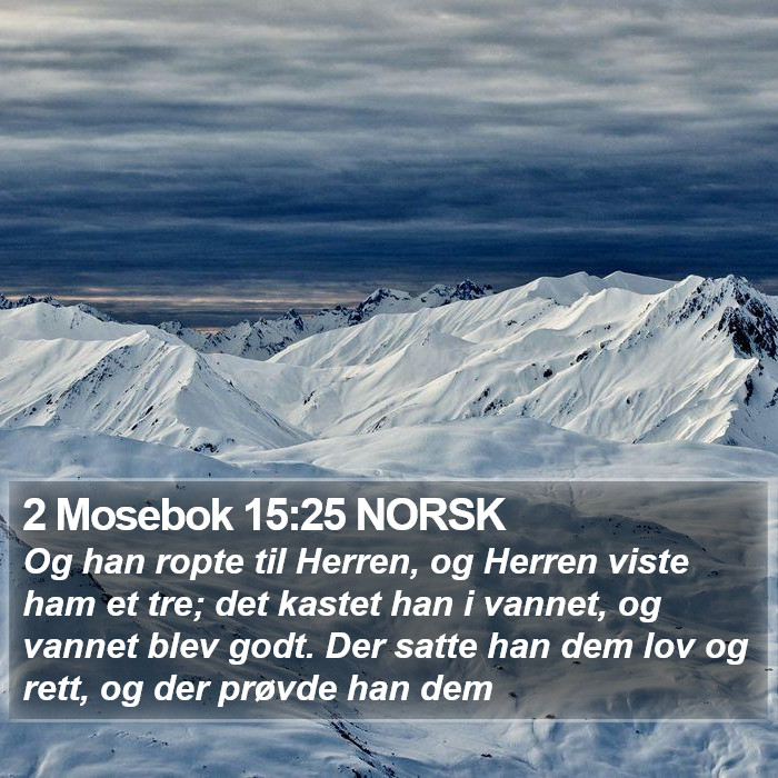 2 Mosebok 15:25 NORSK Bible Study