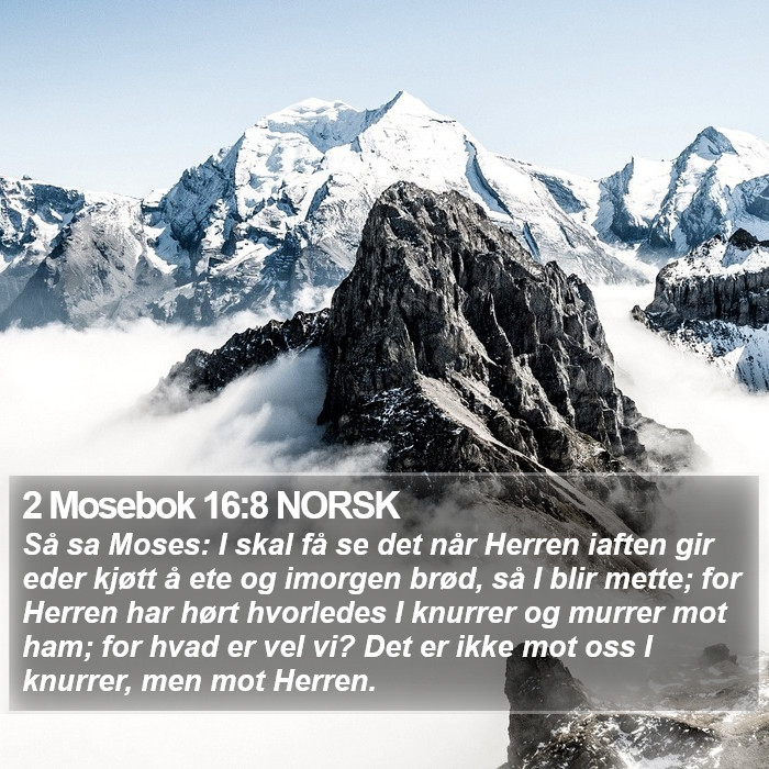 2 Mosebok 16:8 NORSK Bible Study