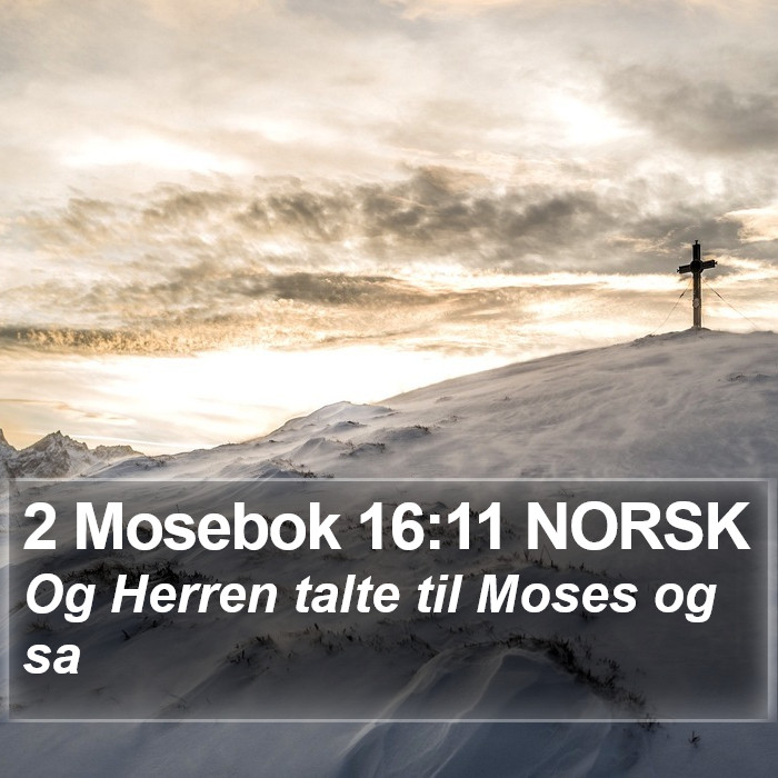 2 Mosebok 16:11 NORSK Bible Study