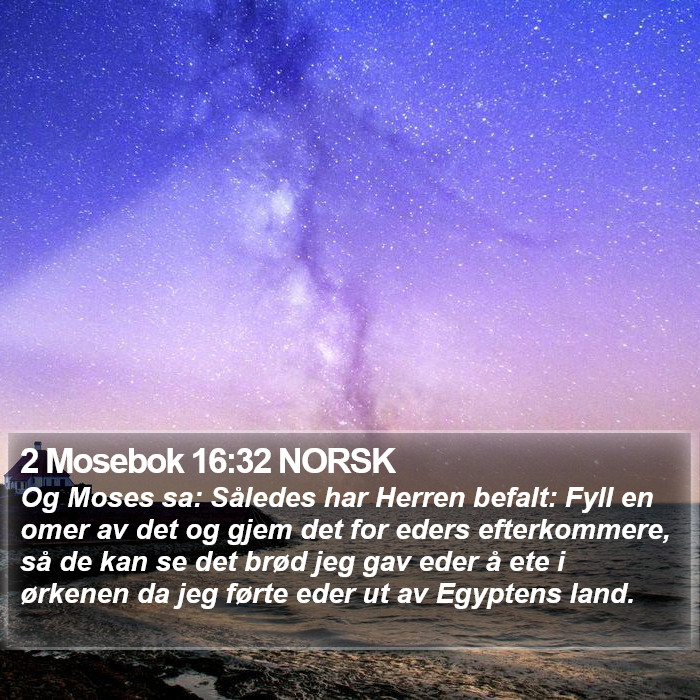 2 Mosebok 16:32 NORSK Bible Study