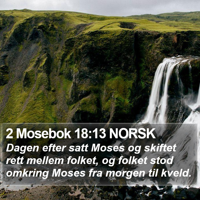 2 Mosebok 18:13 NORSK Bible Study