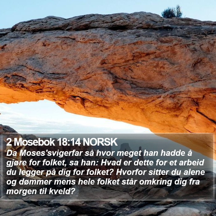 2 Mosebok 18:14 NORSK Bible Study