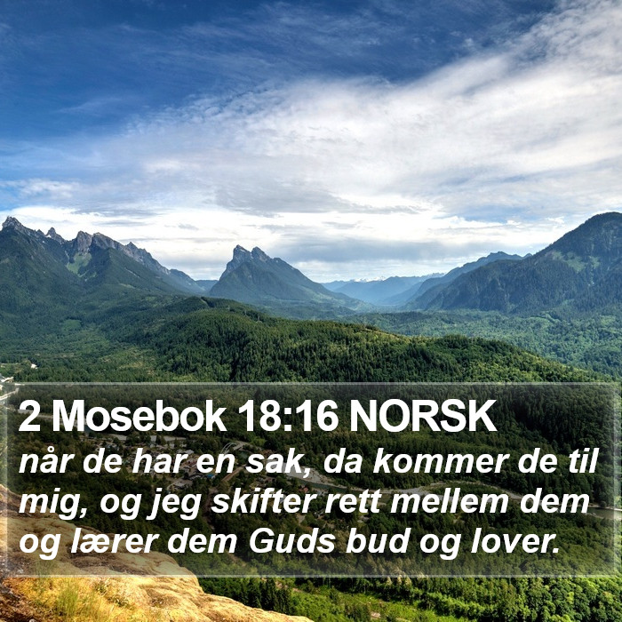 2 Mosebok 18:16 NORSK Bible Study