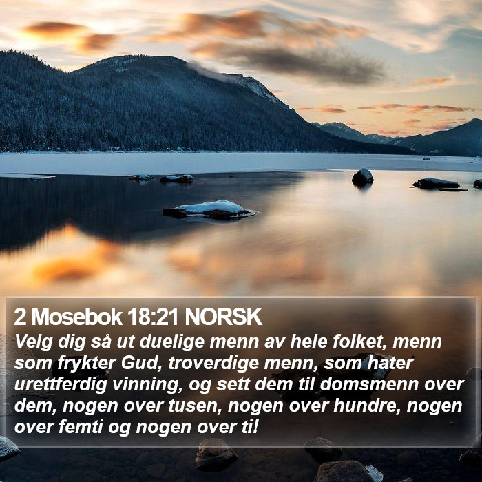 2 Mosebok 18:21 NORSK Bible Study