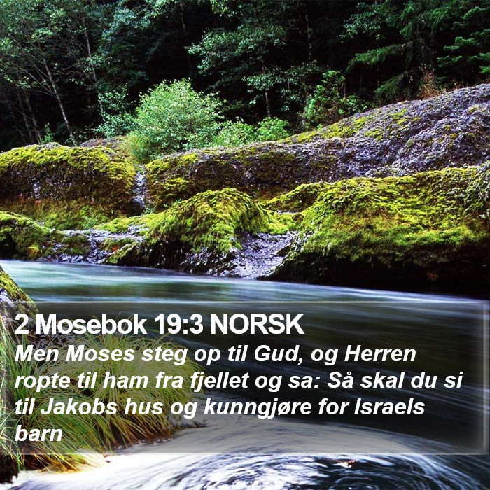 2 Mosebok 19:3 NORSK Bible Study