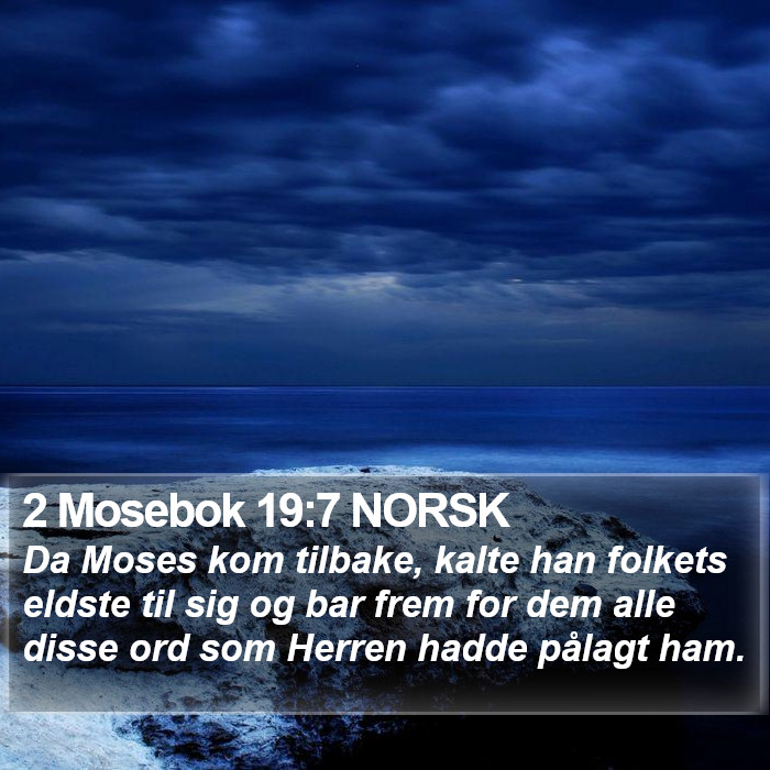 2 Mosebok 19:7 NORSK Bible Study