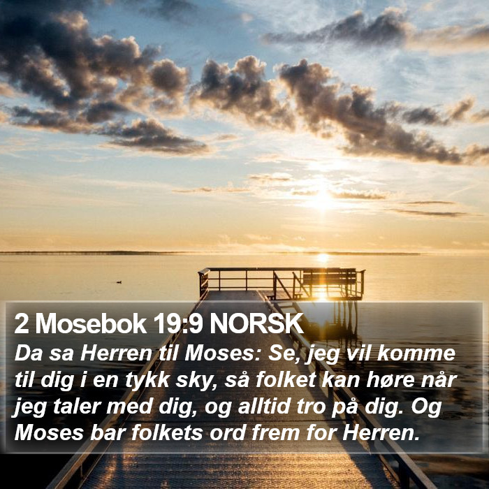 2 Mosebok 19:9 NORSK Bible Study