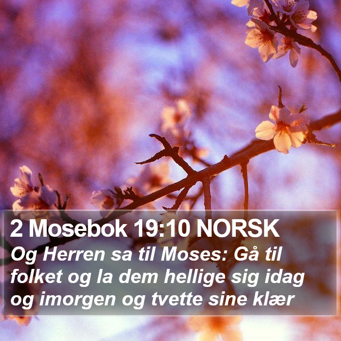 2 Mosebok 19:10 NORSK Bible Study