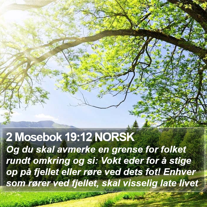 2 Mosebok 19:12 NORSK Bible Study