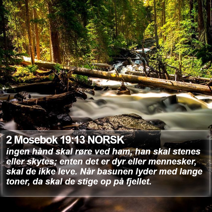 2 Mosebok 19:13 NORSK Bible Study