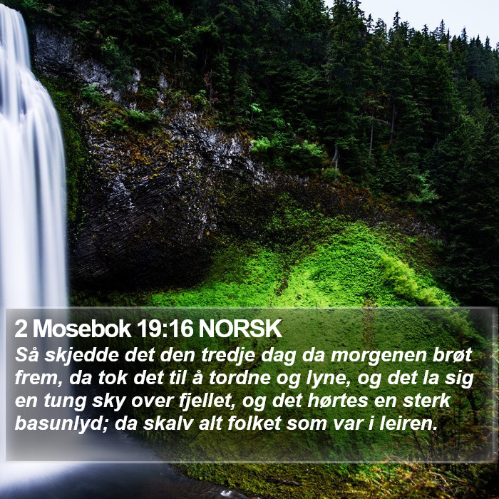 2 Mosebok 19:16 NORSK Bible Study