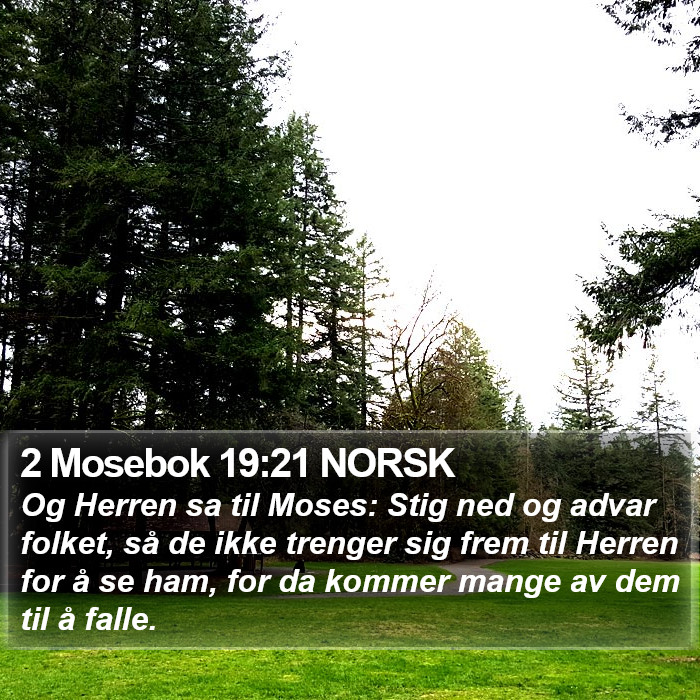 2 Mosebok 19:21 NORSK Bible Study