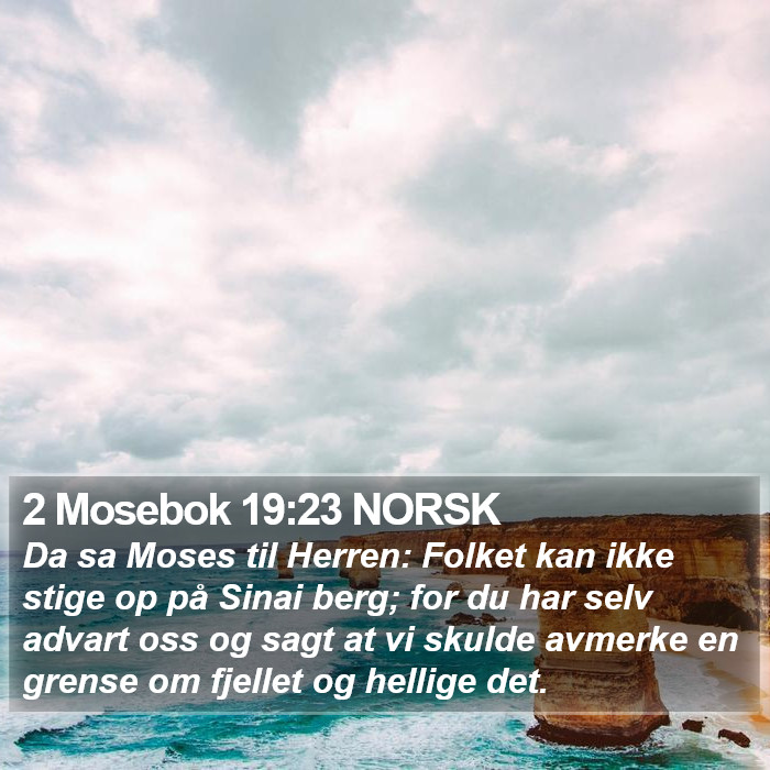 2 Mosebok 19:23 NORSK Bible Study