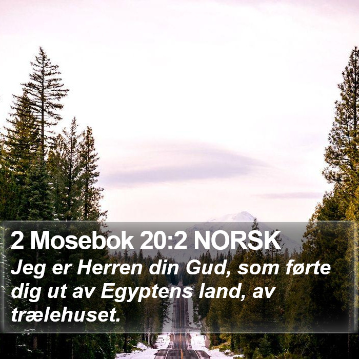 2 Mosebok 20:2 NORSK Bible Study