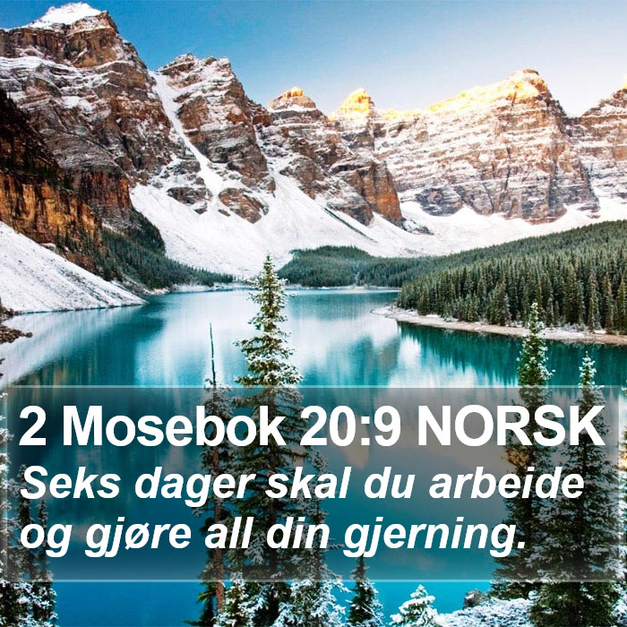 2 Mosebok 20:9 NORSK Bible Study