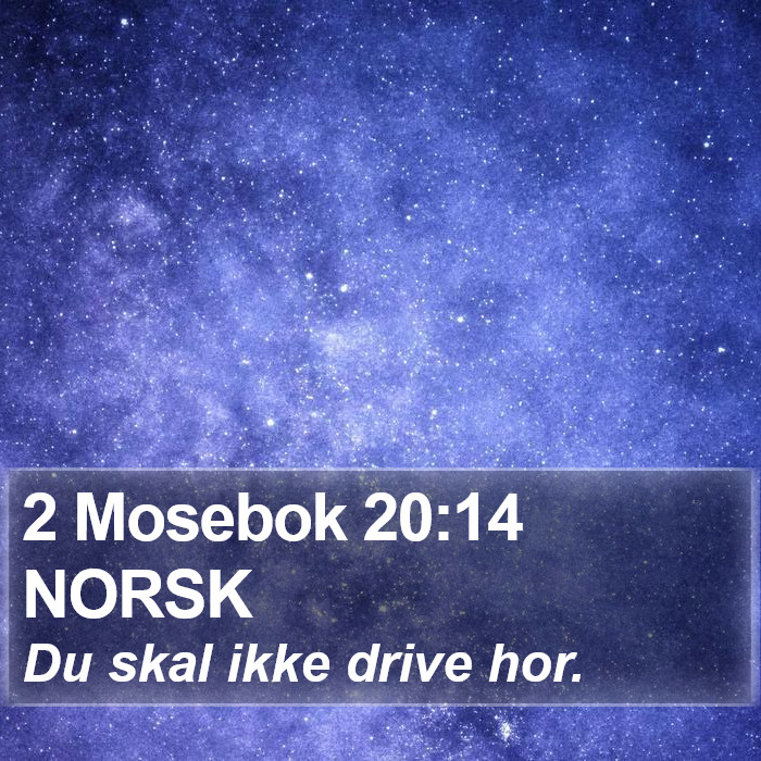 2 Mosebok 20:14 NORSK Bible Study