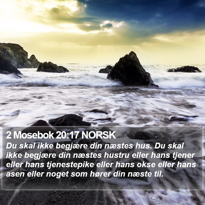 2 Mosebok 20:17 NORSK Bible Study