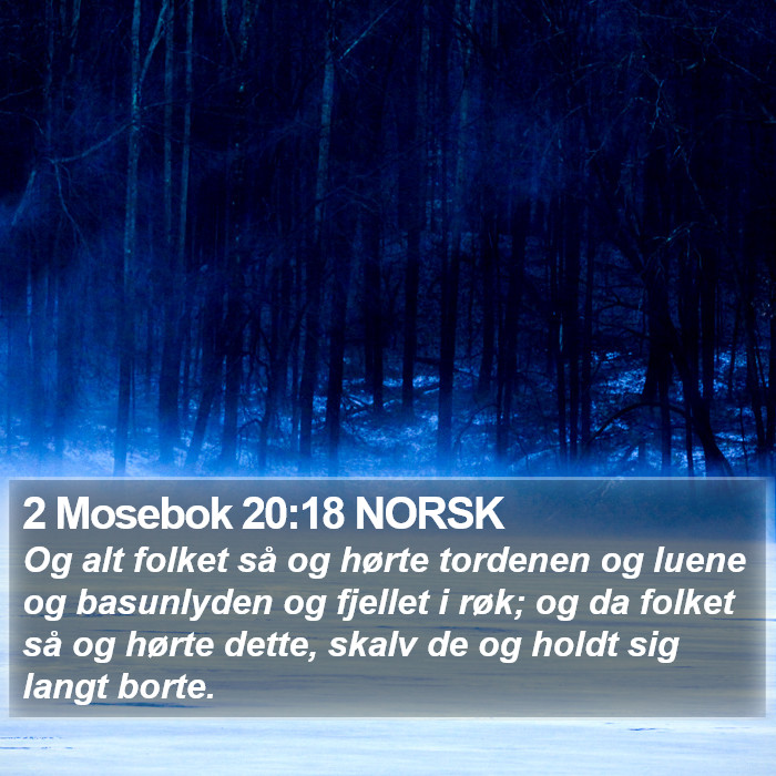 2 Mosebok 20:18 NORSK Bible Study