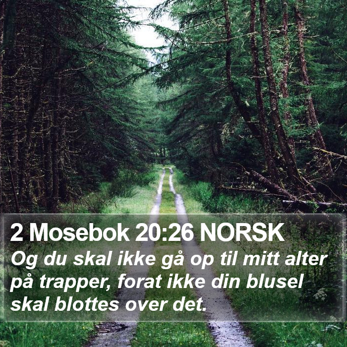 2 Mosebok 20:26 NORSK Bible Study