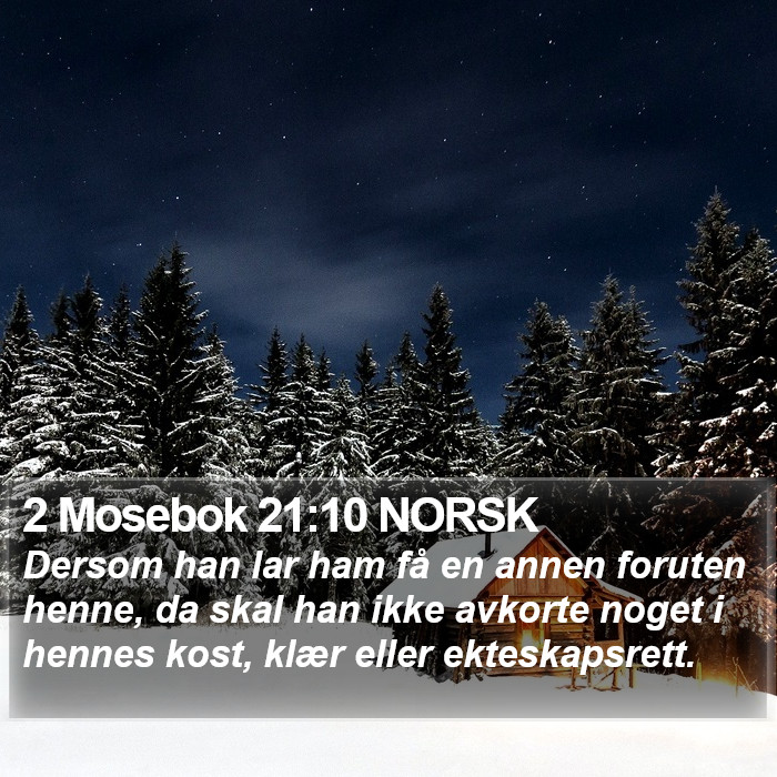 2 Mosebok 21:10 NORSK Bible Study