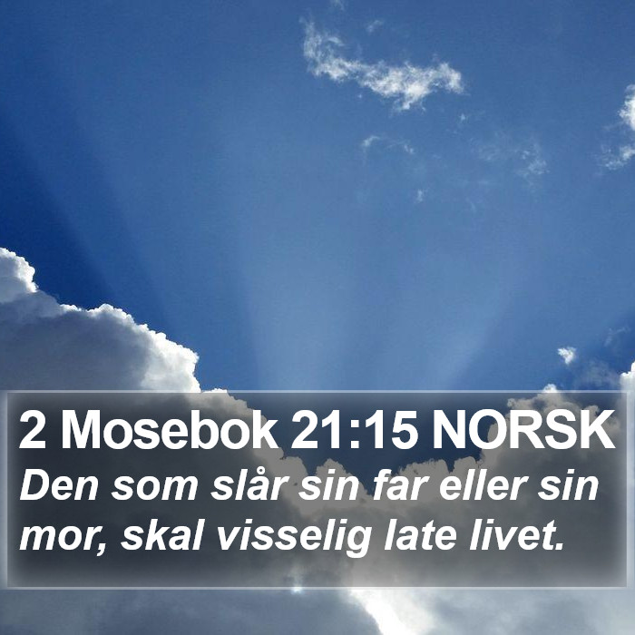 2 Mosebok 21:15 NORSK Bible Study