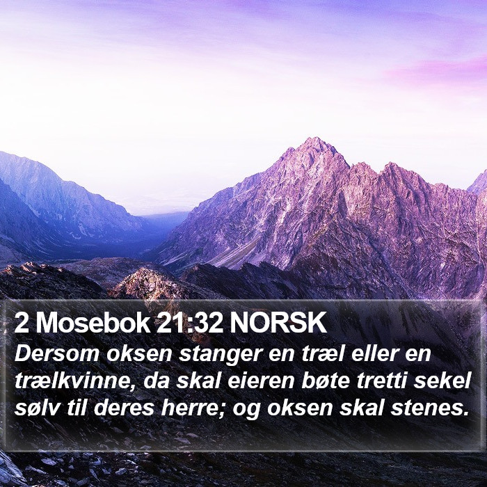 2 Mosebok 21:32 NORSK Bible Study