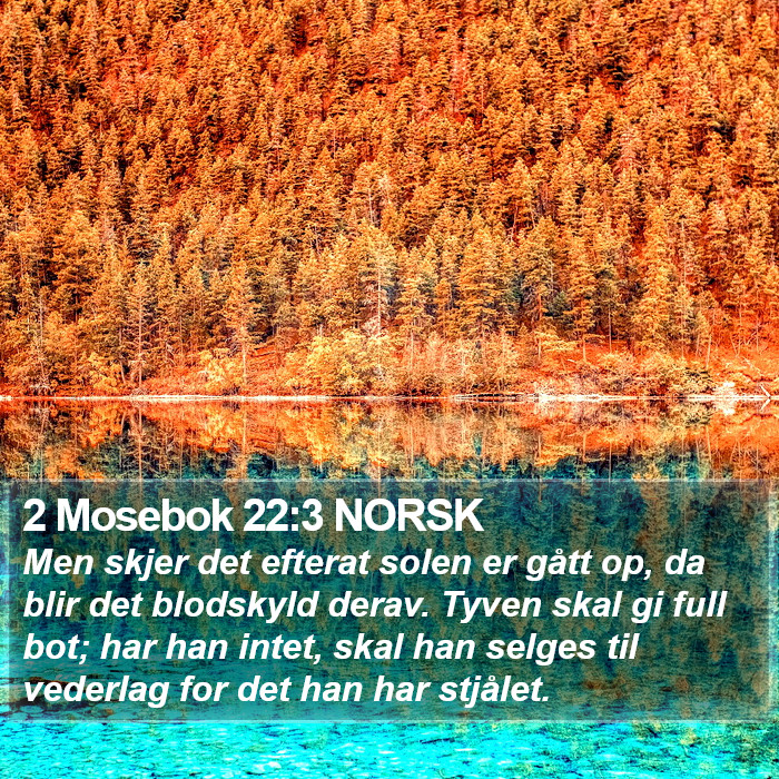 2 Mosebok 22:3 NORSK Bible Study