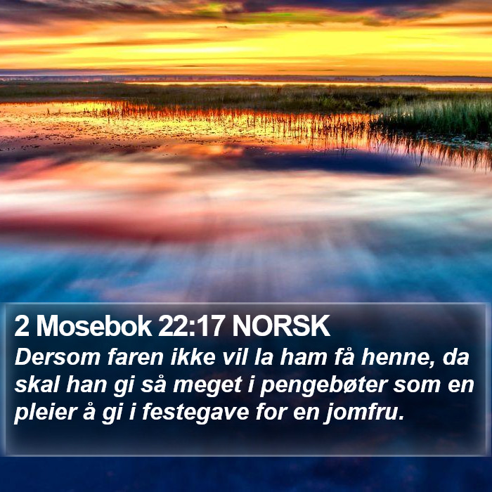 2 Mosebok 22:17 NORSK Bible Study