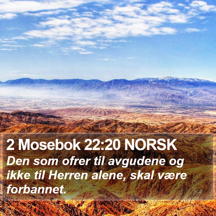 2 Mosebok 22:20 NORSK Bible Study