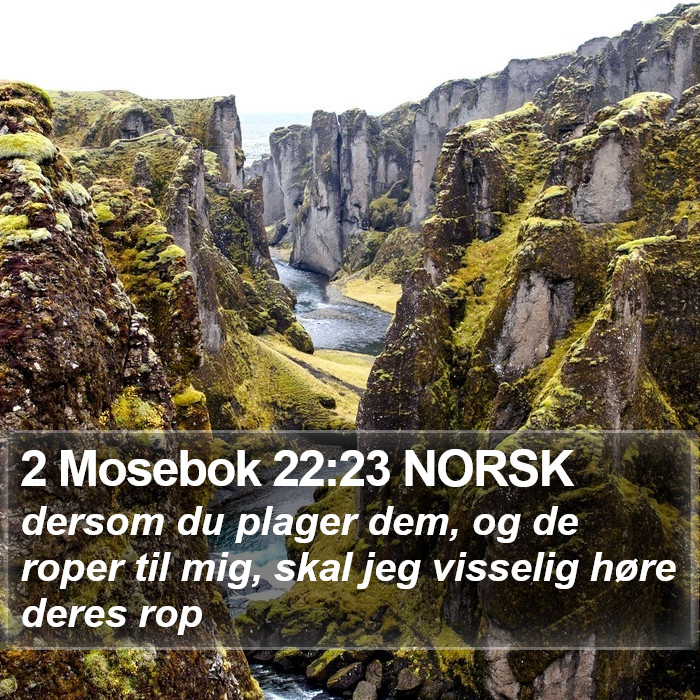 2 Mosebok 22:23 NORSK Bible Study