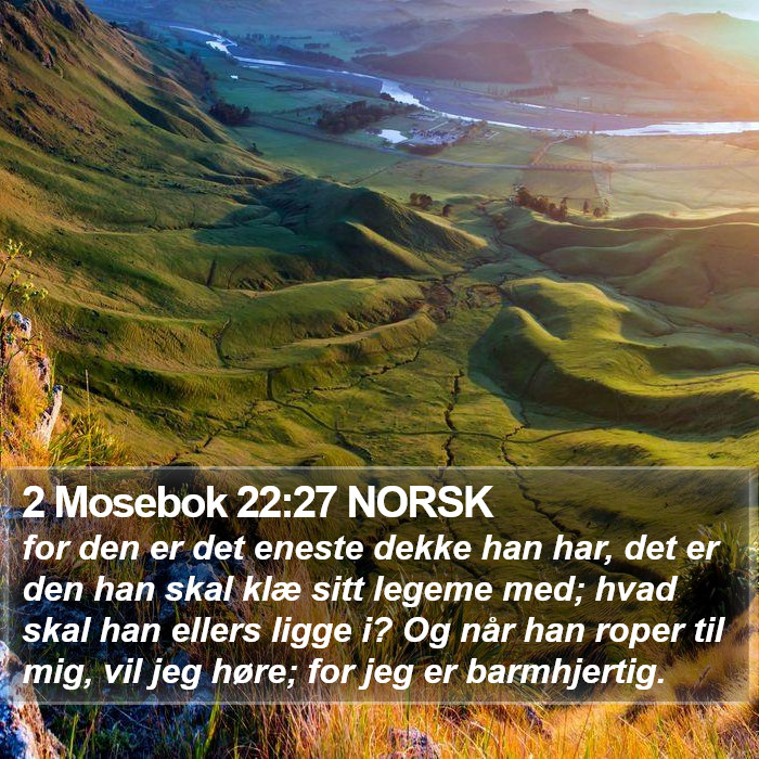 2 Mosebok 22:27 NORSK Bible Study