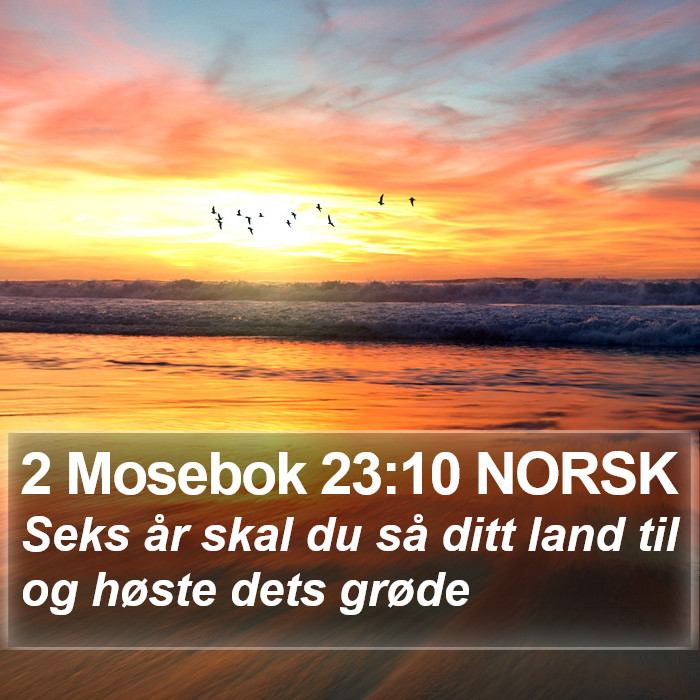 2 Mosebok 23:10 NORSK Bible Study